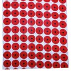 KINOKINO アフリカ布 綿100% 6ヤード アフリカン プリント 生地 サークル 円 丸 水紋 アイ (A)